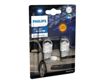 Philips WY21W T20 LED Ultinon Pro3100 SI Orange Amber Intense