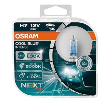 Osram H7 Cool Blue Intense 5000K Next Generation Duobox