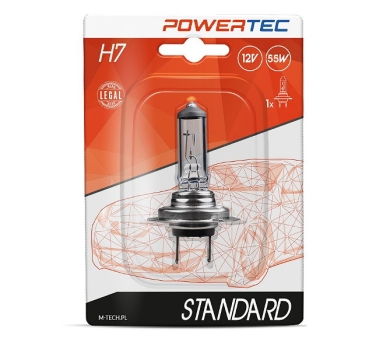 Powertec by M-Tech H7 PX26d Standard 12V 55W Blister