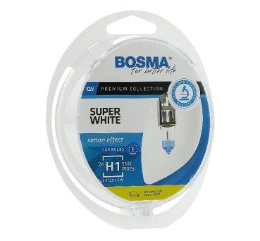 Bosma H1 Super White Xenon Effect 12V Premium Duobox