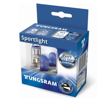 Tungsram H1 SportLight +50% Xenon Effect 12V Duobox + W5W