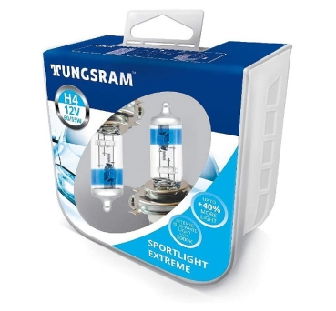 Tungsram H4 Sportlight Extreme 5000K +40% mehr Licht Hardcover Twinbox