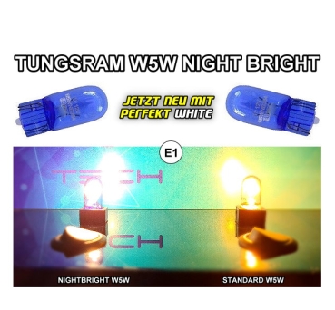 Tungsram W5W Night Bright White Xenon Look (2Stk.)