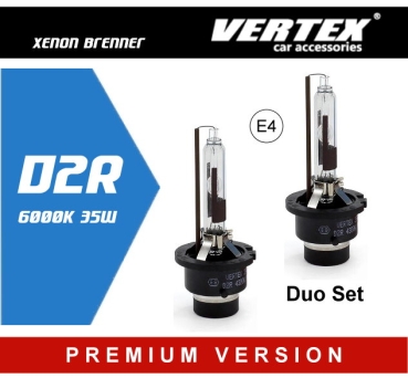 Vertex D2R Xenon Brenner Premium Series 6000K (2 Stk.)