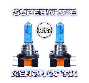 Vertex H15 SuperWhite 8500K Xenon Look Optik (2Stk.)